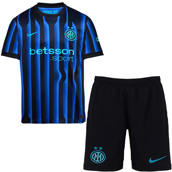 Inter milan home kids kit childrens jersey 2025-2026